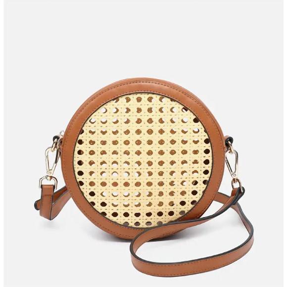 JEN & CO. Handbags - NEW JEN & CO. the francis rattan bohemian crossbody bag in natural/brown
